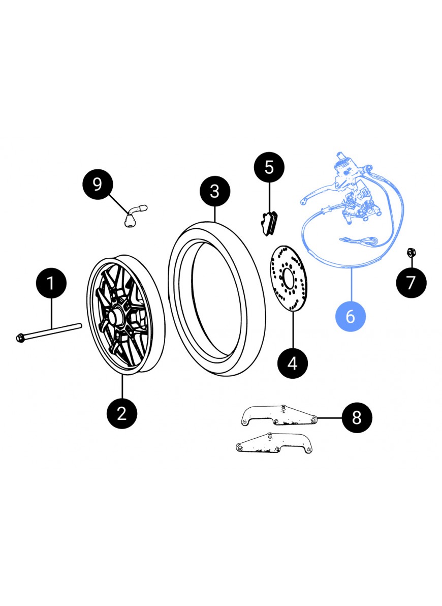 Bremszange Pumpe Set (vorne)