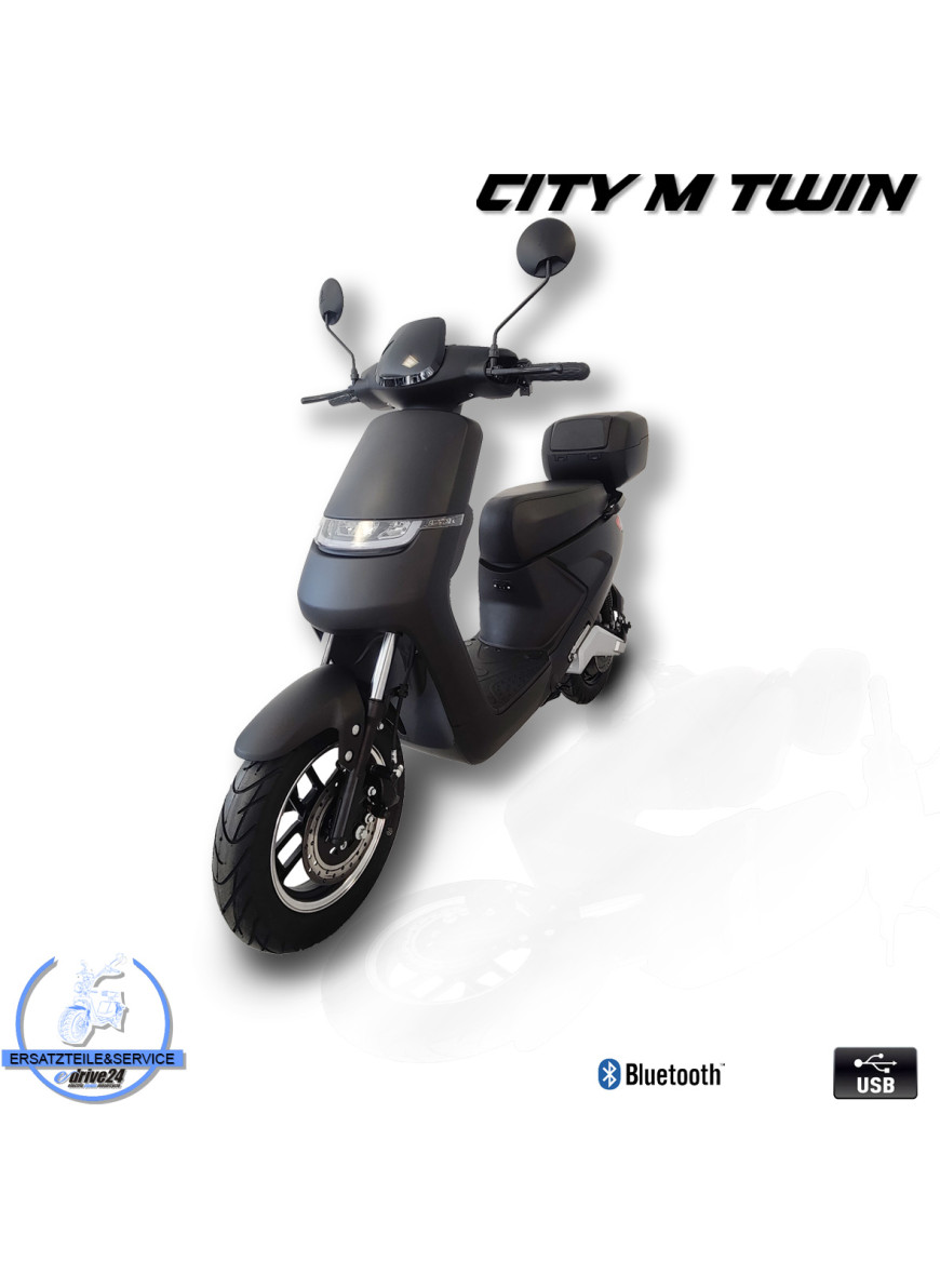 City M-Twin 20-25 km/h Elektro Roller 500W