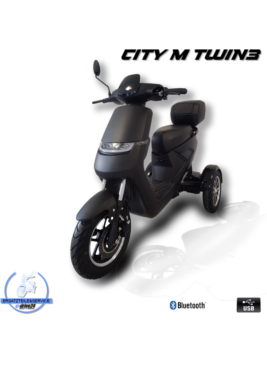 City M-Twin3 20-25 km/h Elektro Roller 500W