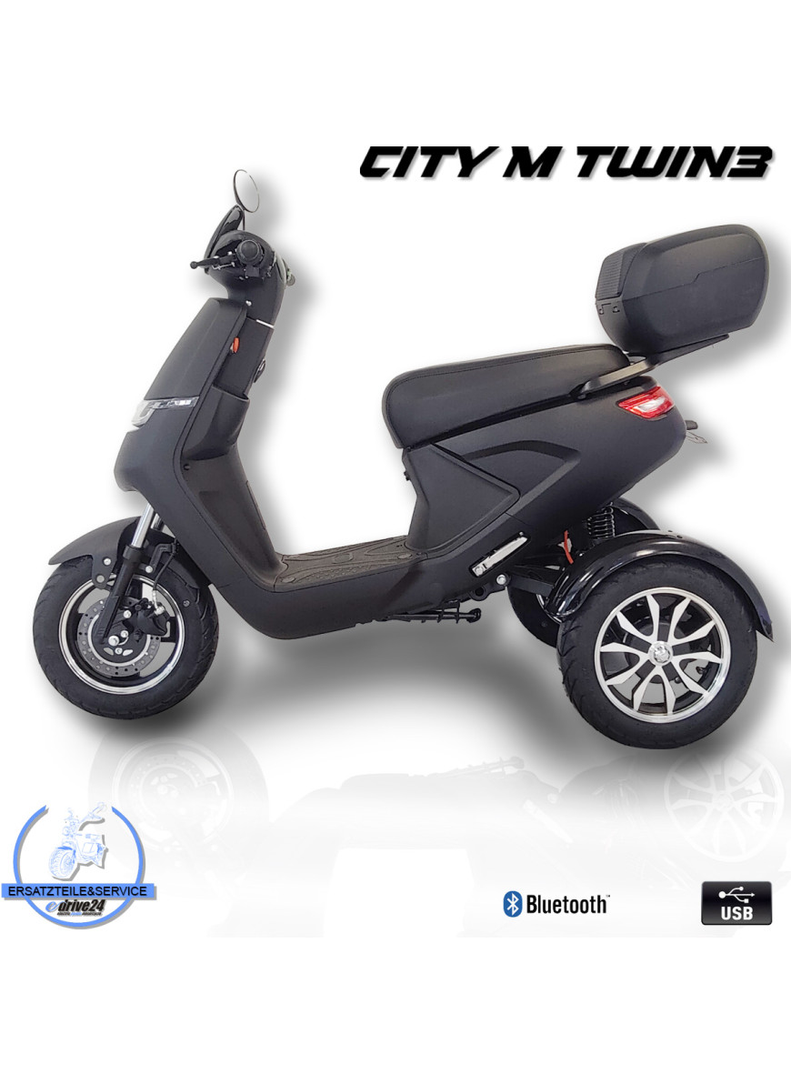 City M-Twin3 20-25 km/h Elektro Roller 500W