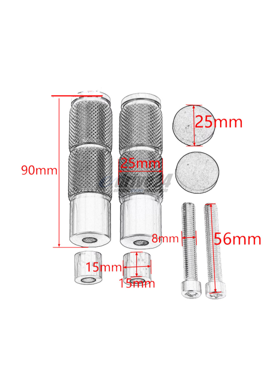 Fussraster - hinten set City Max RS