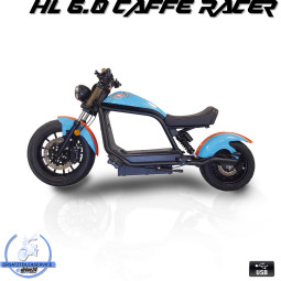 Elektroroller HL 6.0 – Exklusiver Cafe Racer Umbau im Gulf Design