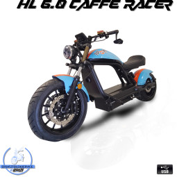 Elektroroller HL 6.0 – Exklusiver Cafe Racer Umbau im Gulf Design