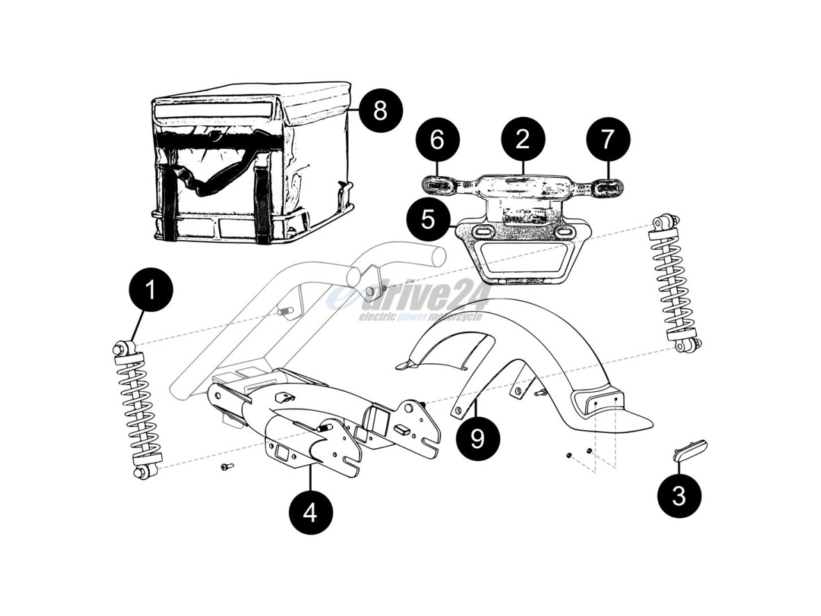 Q5 - F07 Schwinge Anbauteile  Hinten