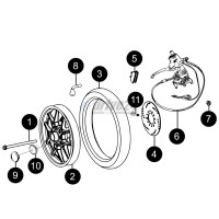 Ersatzteilkatalog F01 Vorderrad – Ersatzteile für Modell Lectra | Hochwertige Komponenten