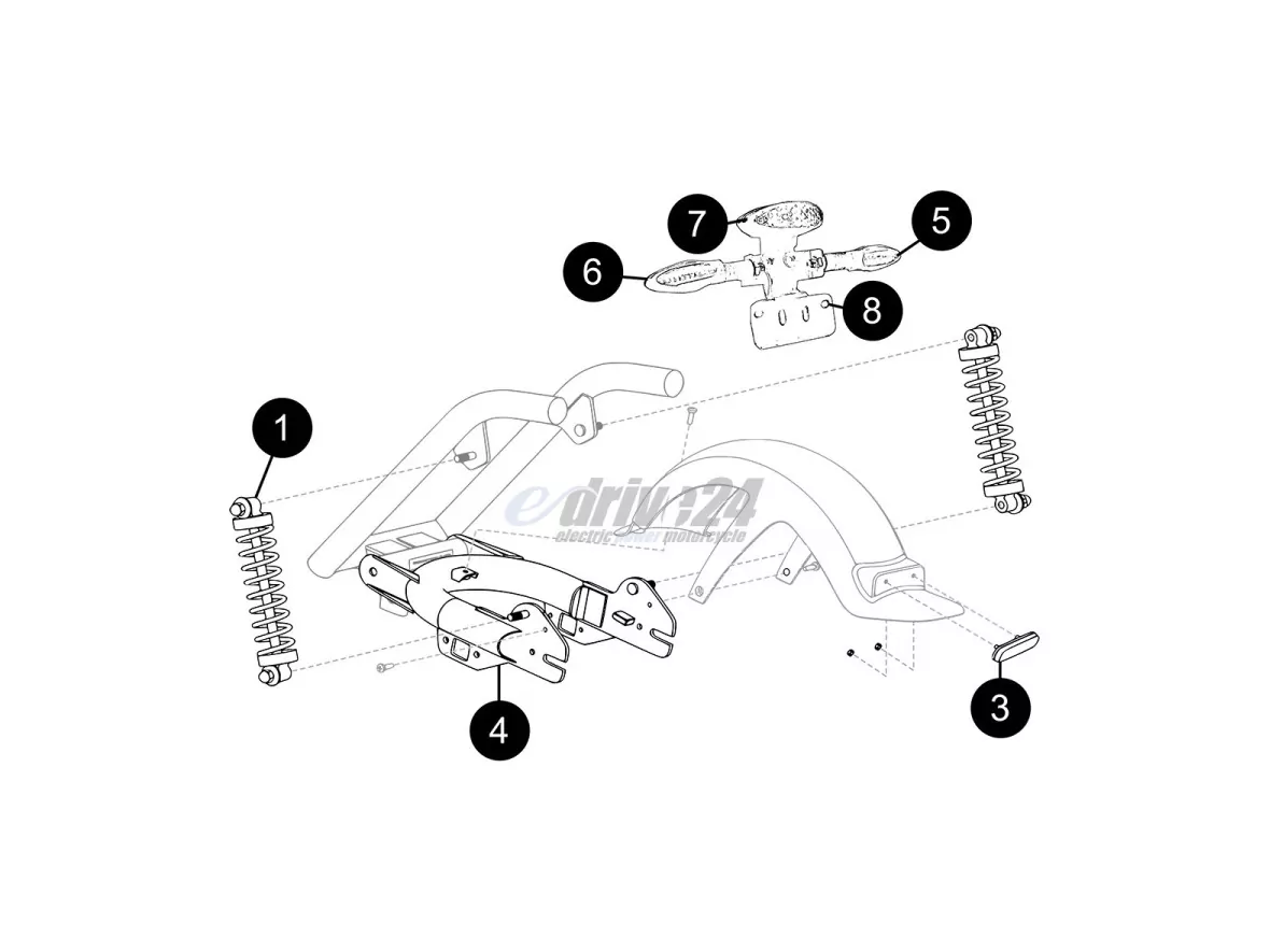 DD HL 6.0-S F06 - Schutzblech - Stossdämpfer Hinten