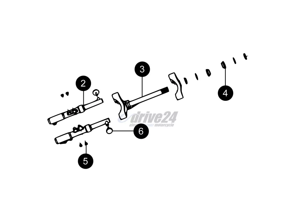 M-Twin - F05 - Gabel - Anbauteile