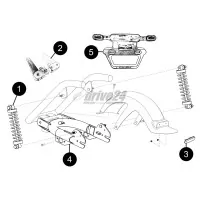 M-Twin - F07 - Schwinge Anbauteile Hinten